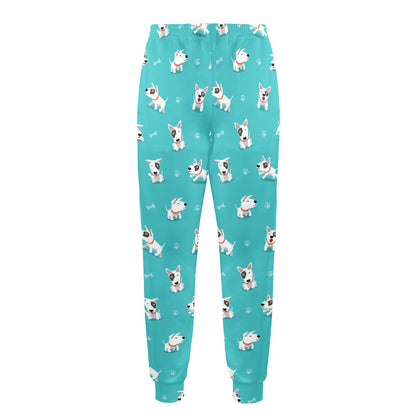 Bull Terriers Pattern Print Design 07 Men's Casual Track Pants