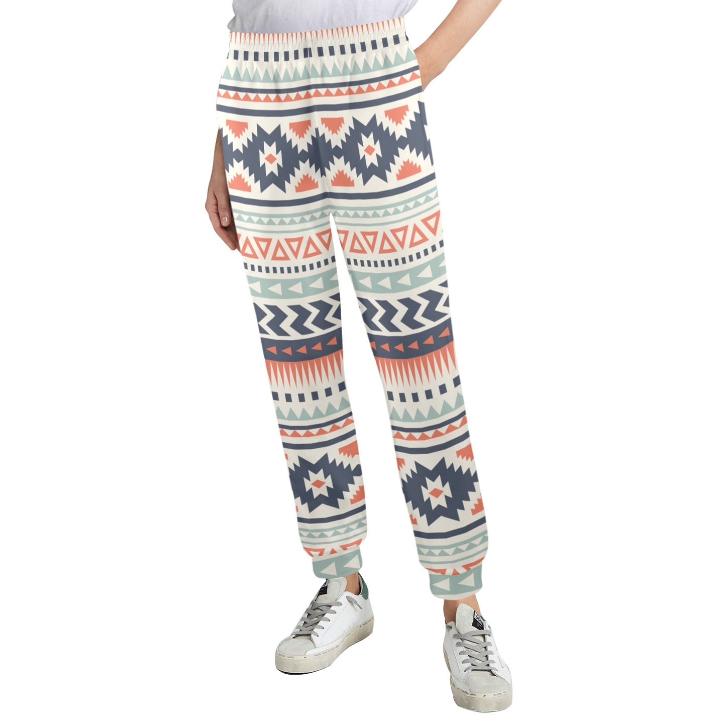 Tribal Aztec vintage pattern Women's Casual Track Pants