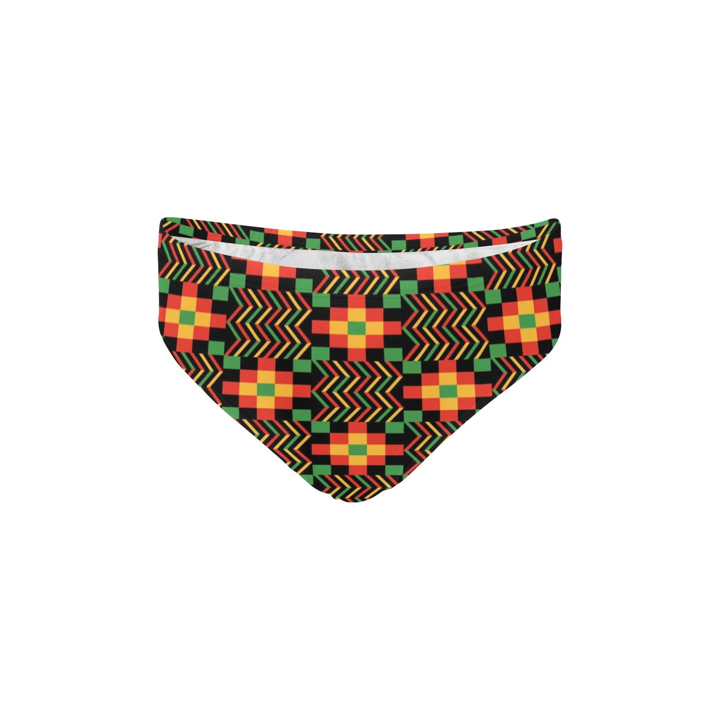 Kente Pattern Print Design 01 Men's Swimming Briefs