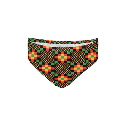 Kente Pattern Print Design 01 Men's Swimming Briefs