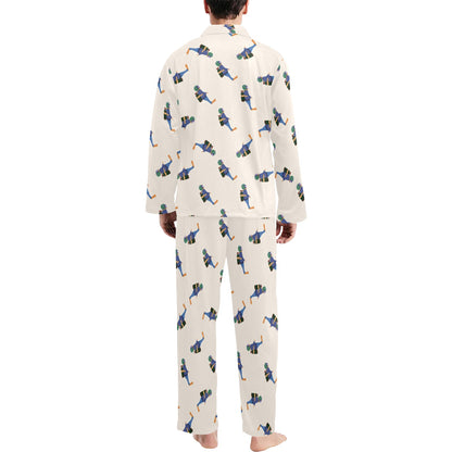 Scuba Driver Print Design LKS301 Men's Long Pajama Set