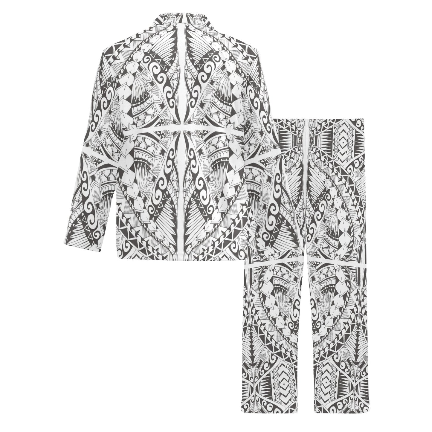 Samoan Style Print Design LKS301 Men's Long Pajama Set