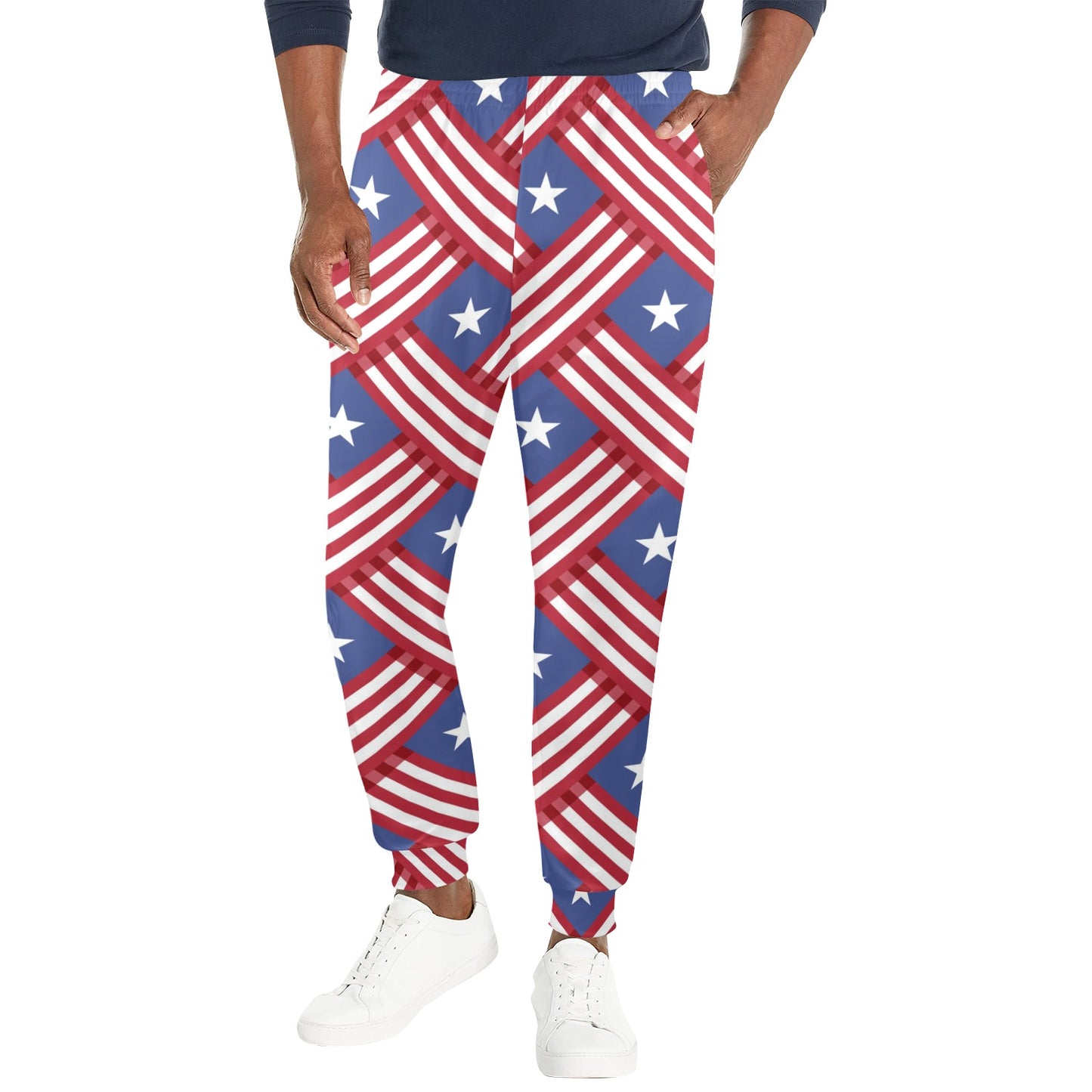 American flag Pattern Men's Casual Track Pants