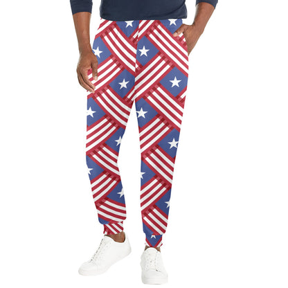 American flag Pattern Men's Casual Track Pants