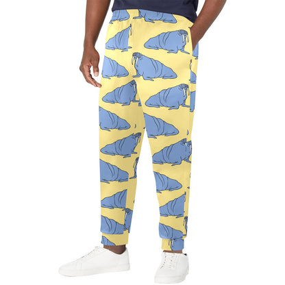 Walrus Pattern Print Design 02 Men's Casual Track Pants