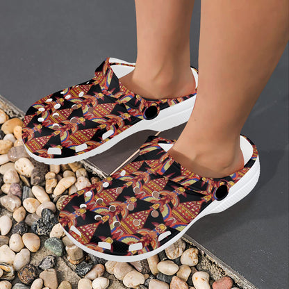 Totem Pole Print Unisex Clogs Shoes