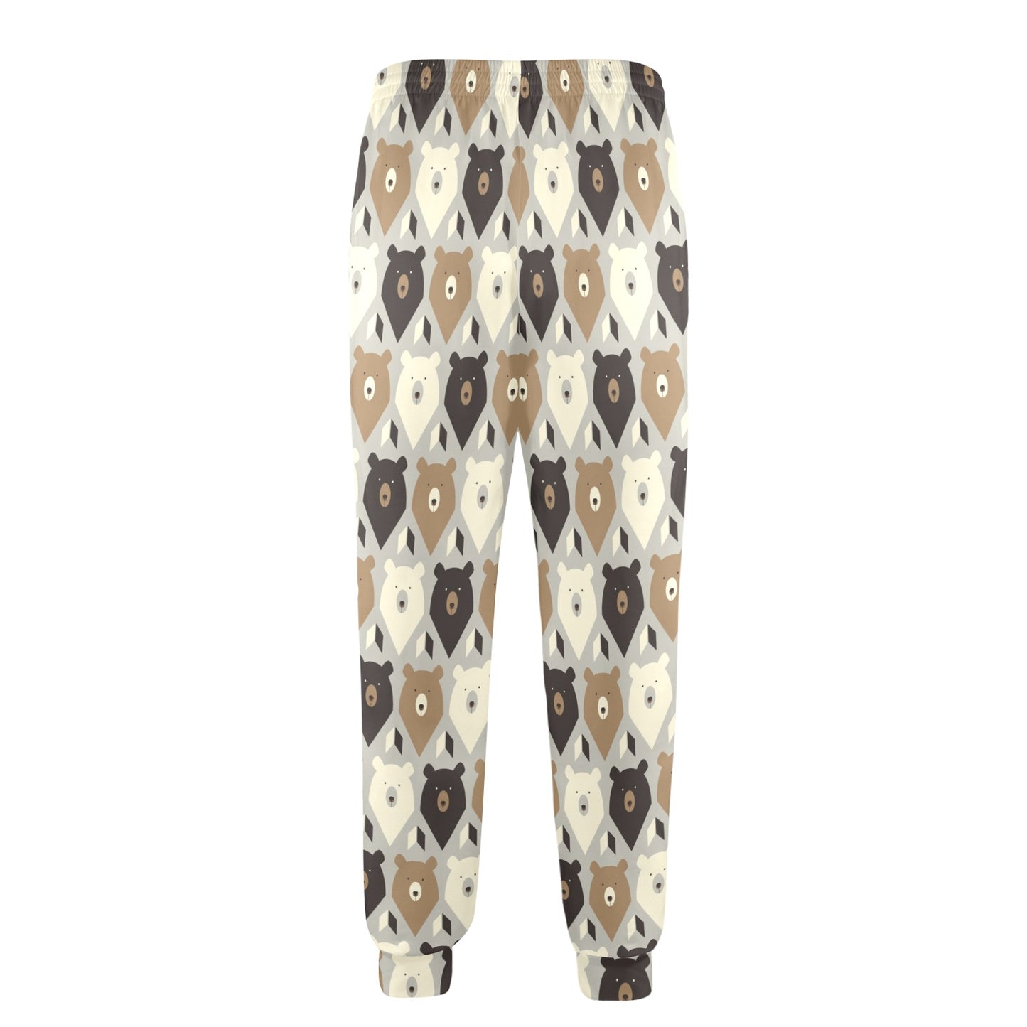 Bear Pattern Print Design 04 Men's Casual Track Pants