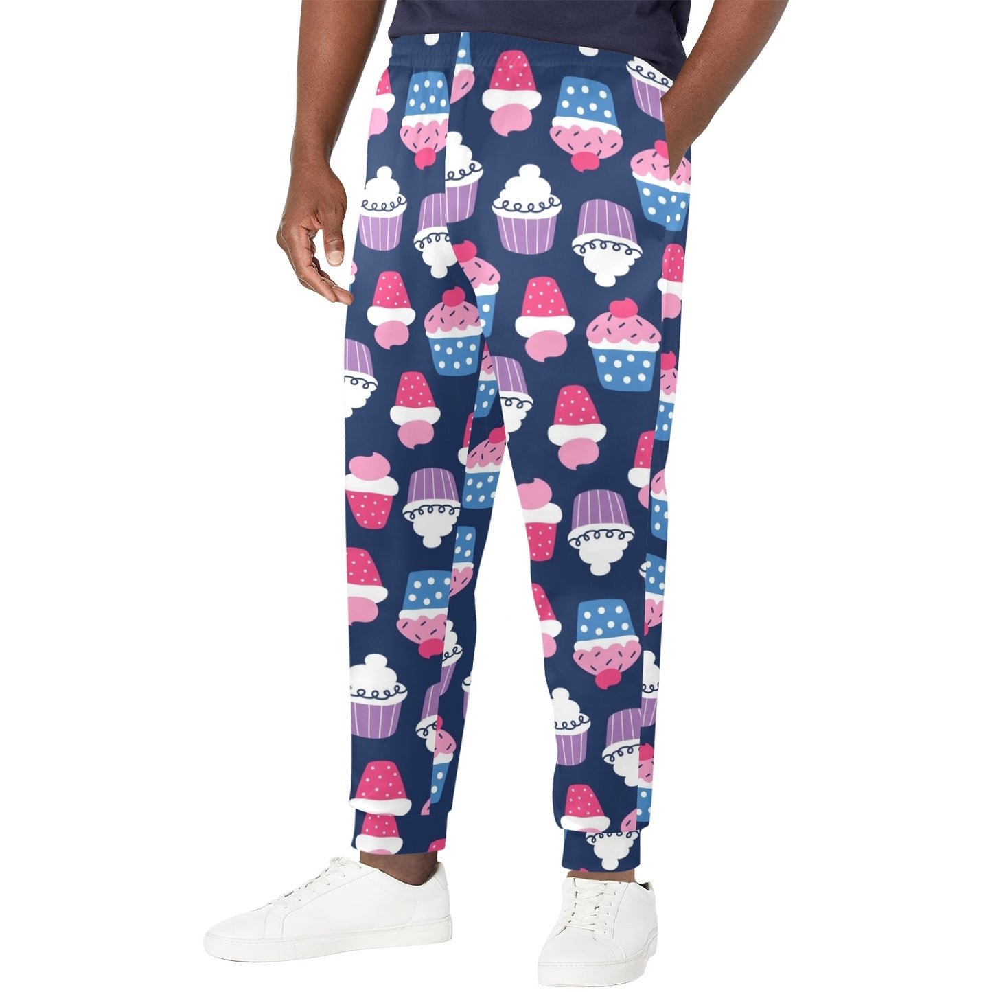 Cupcake Pattern Print Design CP04 Men's Casual Track Pants