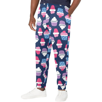 Cupcake Pattern Print Design CP04 Men's Casual Track Pants