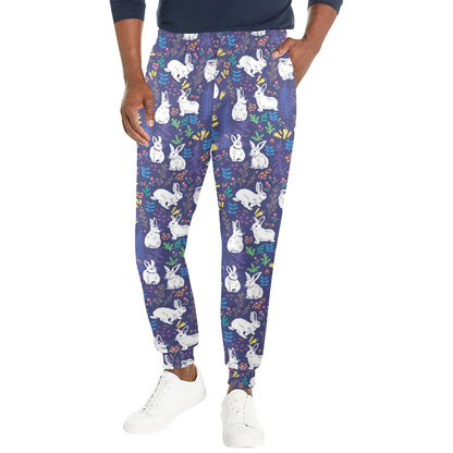 Bunny Pattern Print Design 01 Men's Casual Track Pants