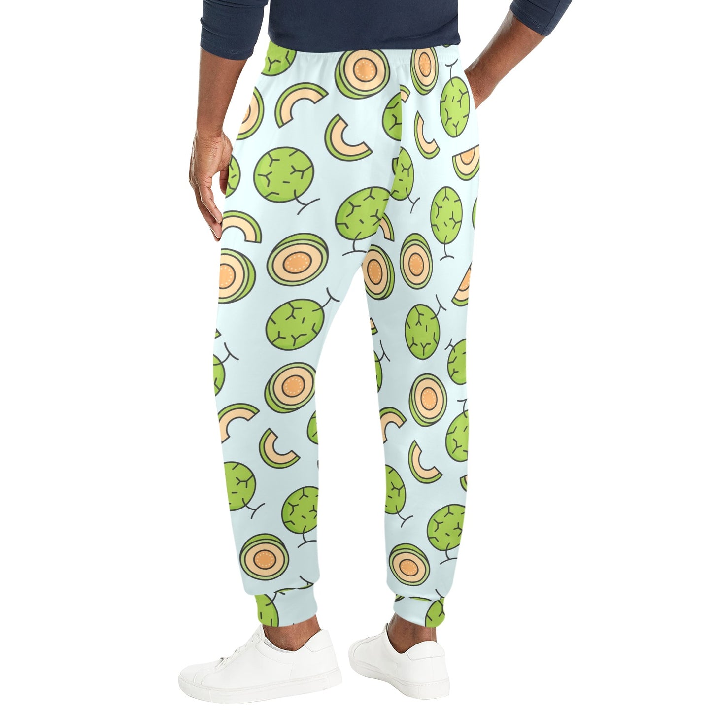 Cantaloupe Pattern Print Design 02 Men's Casual Track Pants