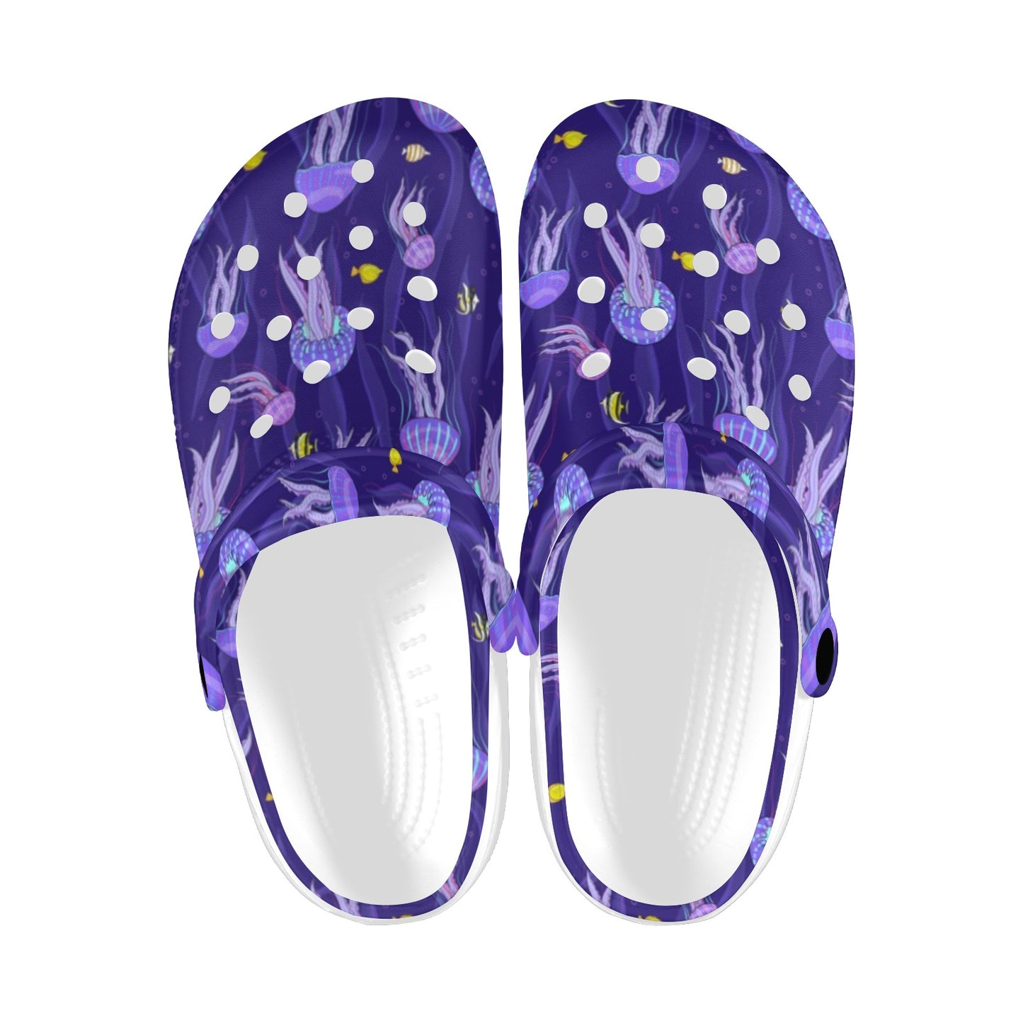 Jellyfish Style Print Unisex Clogs Shoes