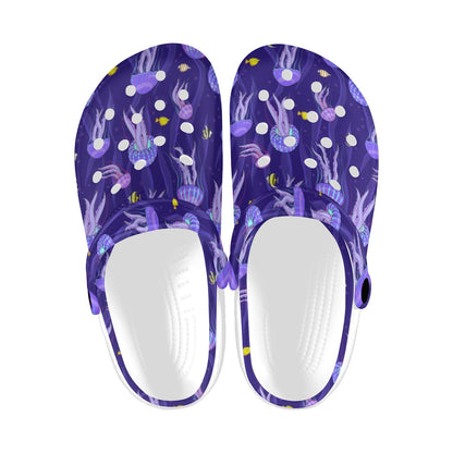 Jellyfish Style Print Unisex Clogs Shoes