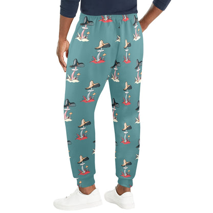 Mushroom Pattern Print Design A04 Men's Casual Track Pants
