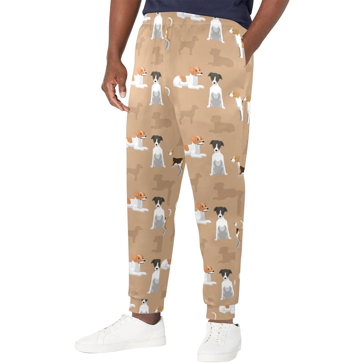 English Foxhounds Design Print Pattern JJ0127 Men's Casual Track Pants