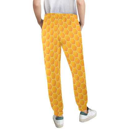 Honey Bee Honeycomb Print Design LKS3011 Women's Casual Track Pants