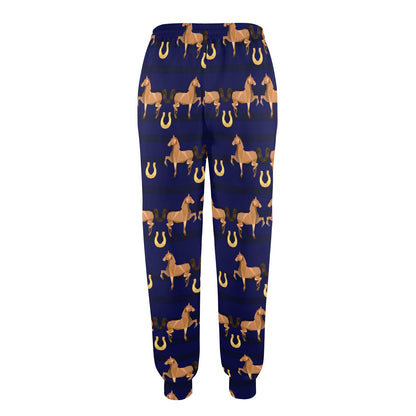 Horse Luxury Themed Pattern Print Women's Casual Track Pants