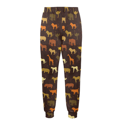 Safari Animal Print Design LKS301 Men's Casual Track Pants