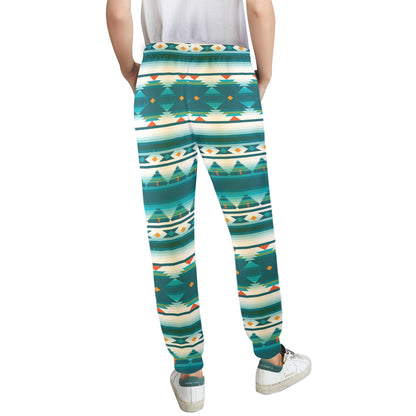 Blue Tribal Aztec Women's Casual Track Pants