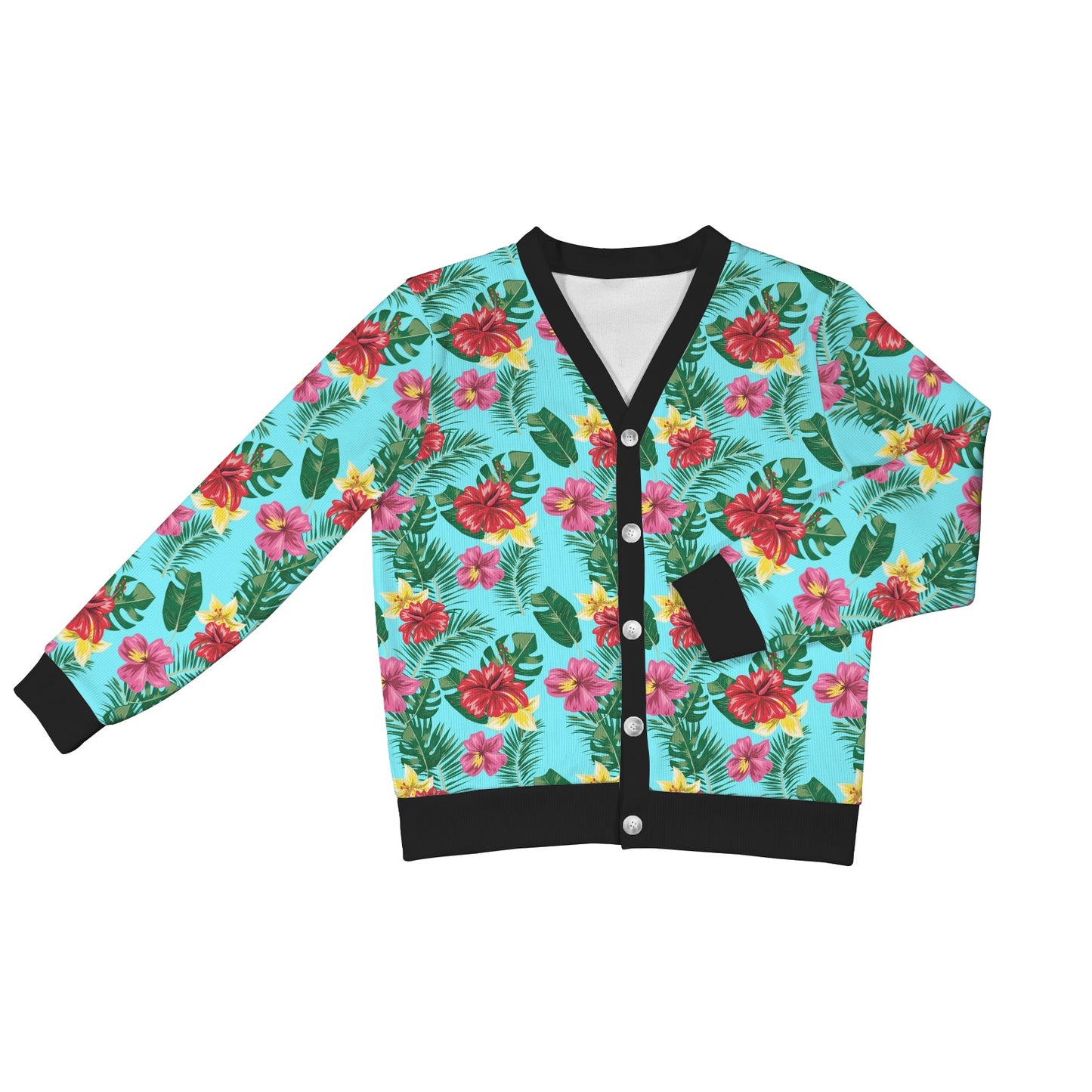 Hibiscus Hawaiian Flower Women's Cardigan