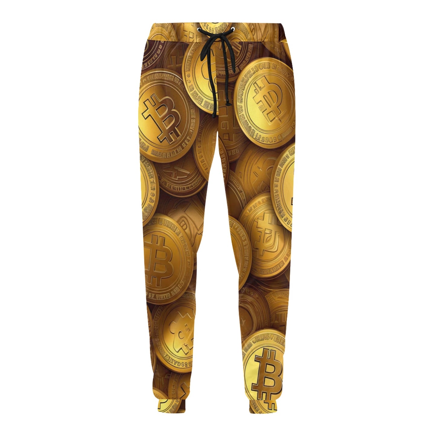 Bitcoin Blockchain Print Pattern Design BTC1 Men's Sweatpants