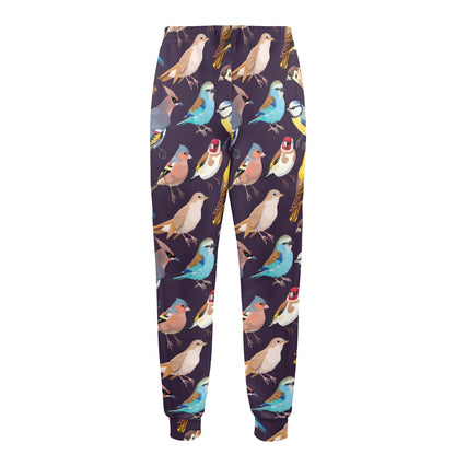 Bird Cute Print Pattern Men's Casual Track Pants