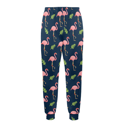 Flamingo Design Print Pattern JJ0184 Men's Casual Track Pants