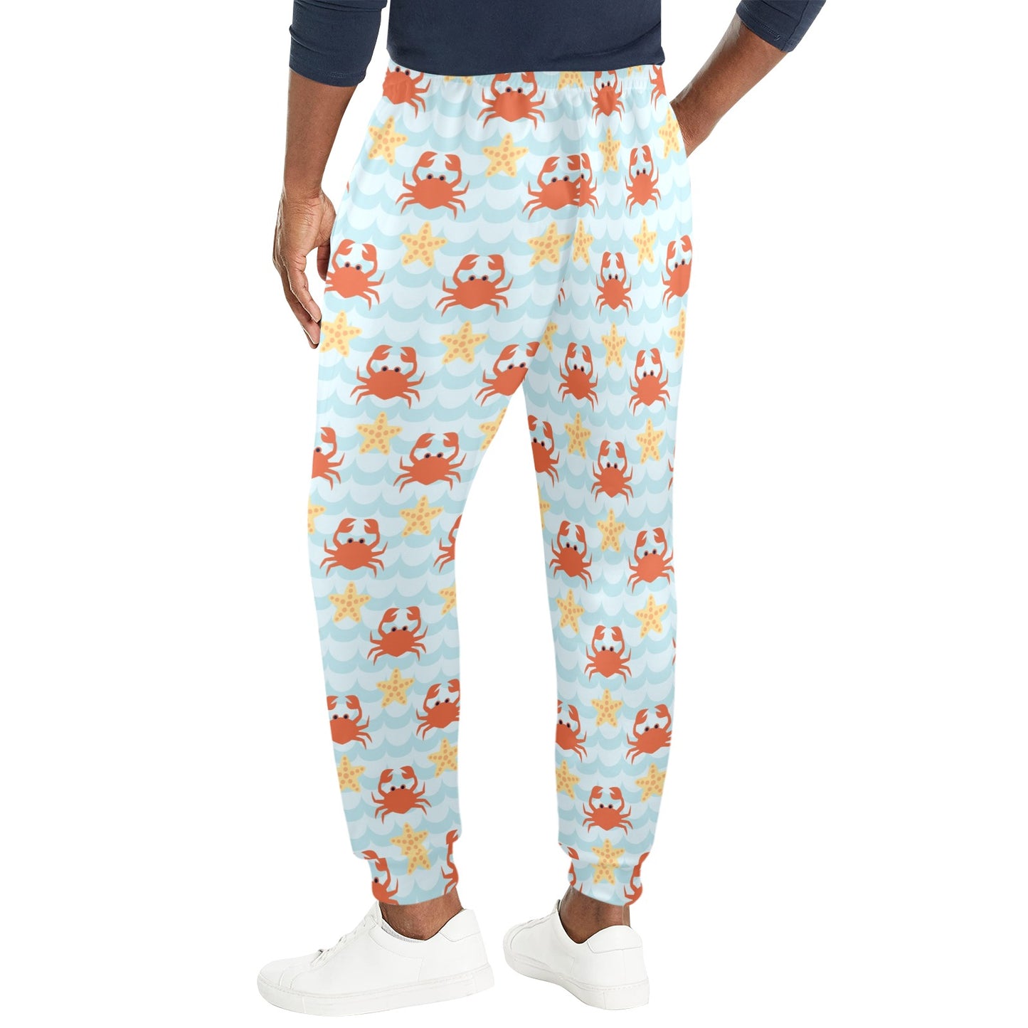 Crab Pattern Print Design 03 Men's Casual Track Pants
