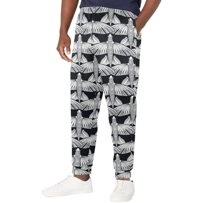 Flying Fish Pattern Print Design 03 Men's Casual Track Pants