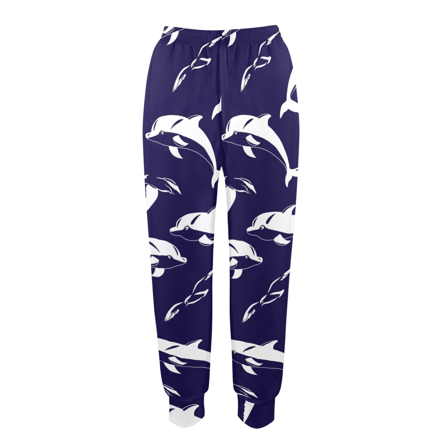 dolphin Design Print Pattern JJ0131 Women's Casual Track Pants