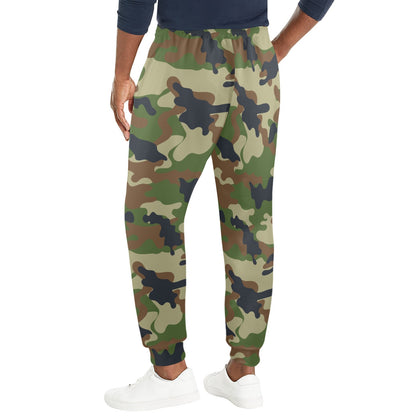 Army Camouflage Pattern Print Design 01 Men's Casual Track Pants