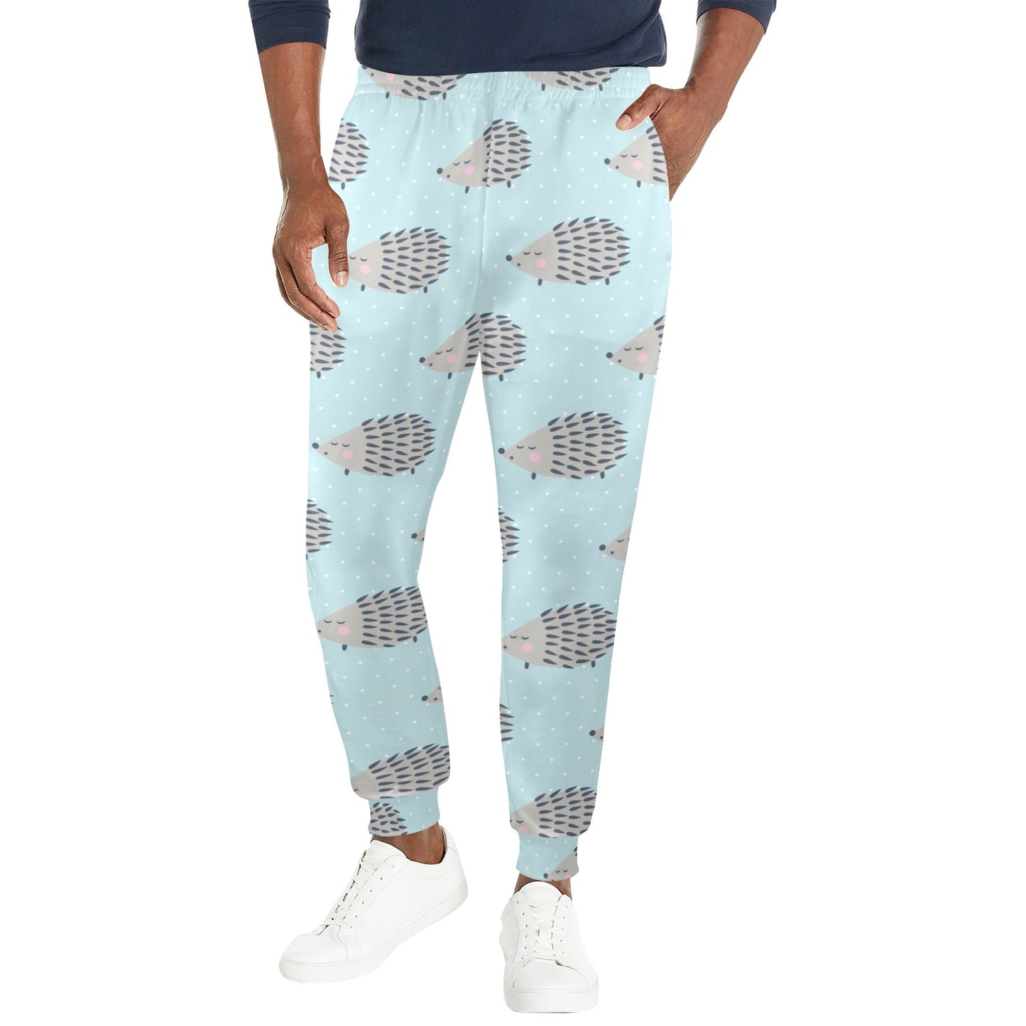 Hedgehog Pattern Print Design 02 Men's Casual Track Pants