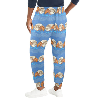 Hermit Crab Design Print Pattern JJ0338 Men's Casual Track Pants