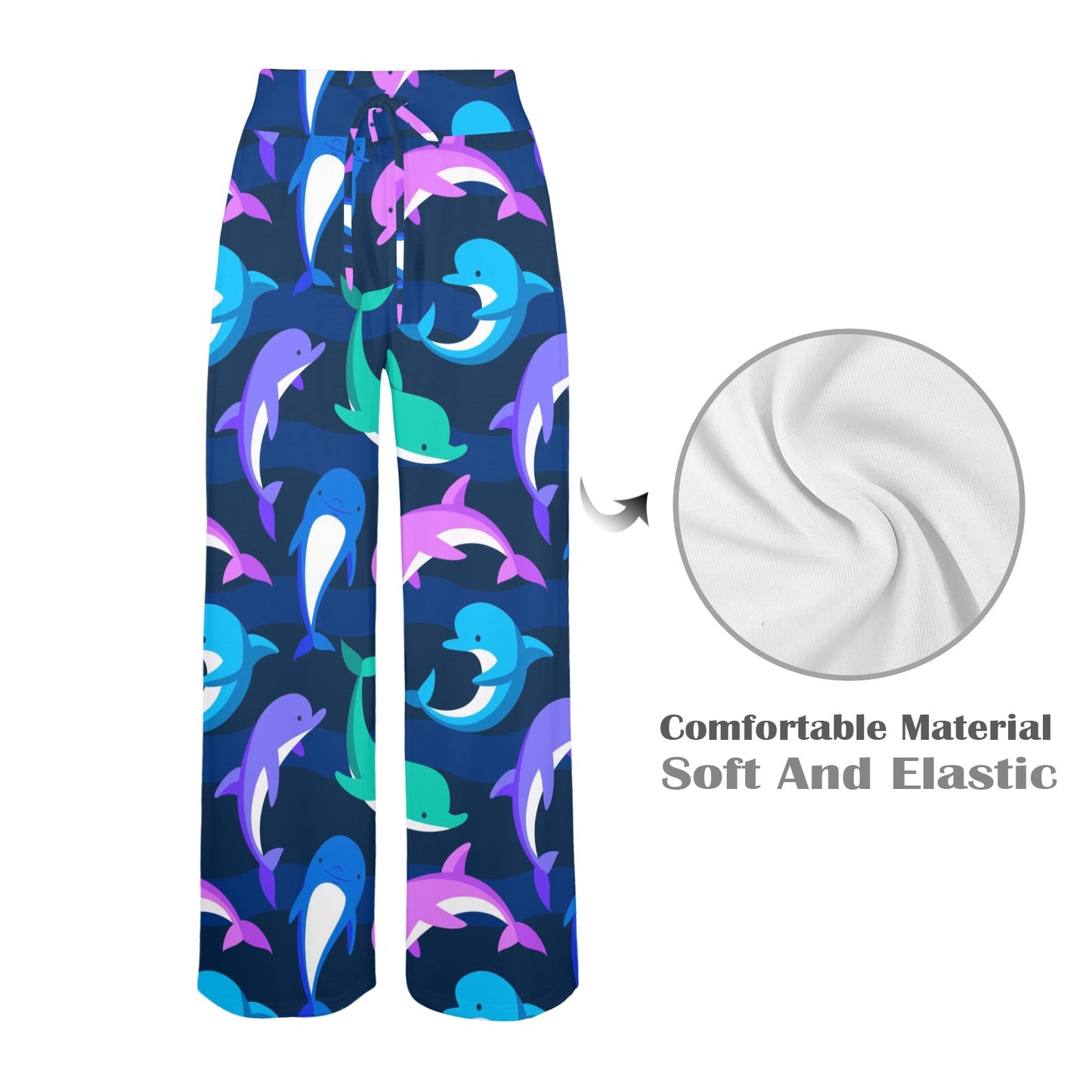 Dolphin Baby Women's Wide Leg Lounge Pants