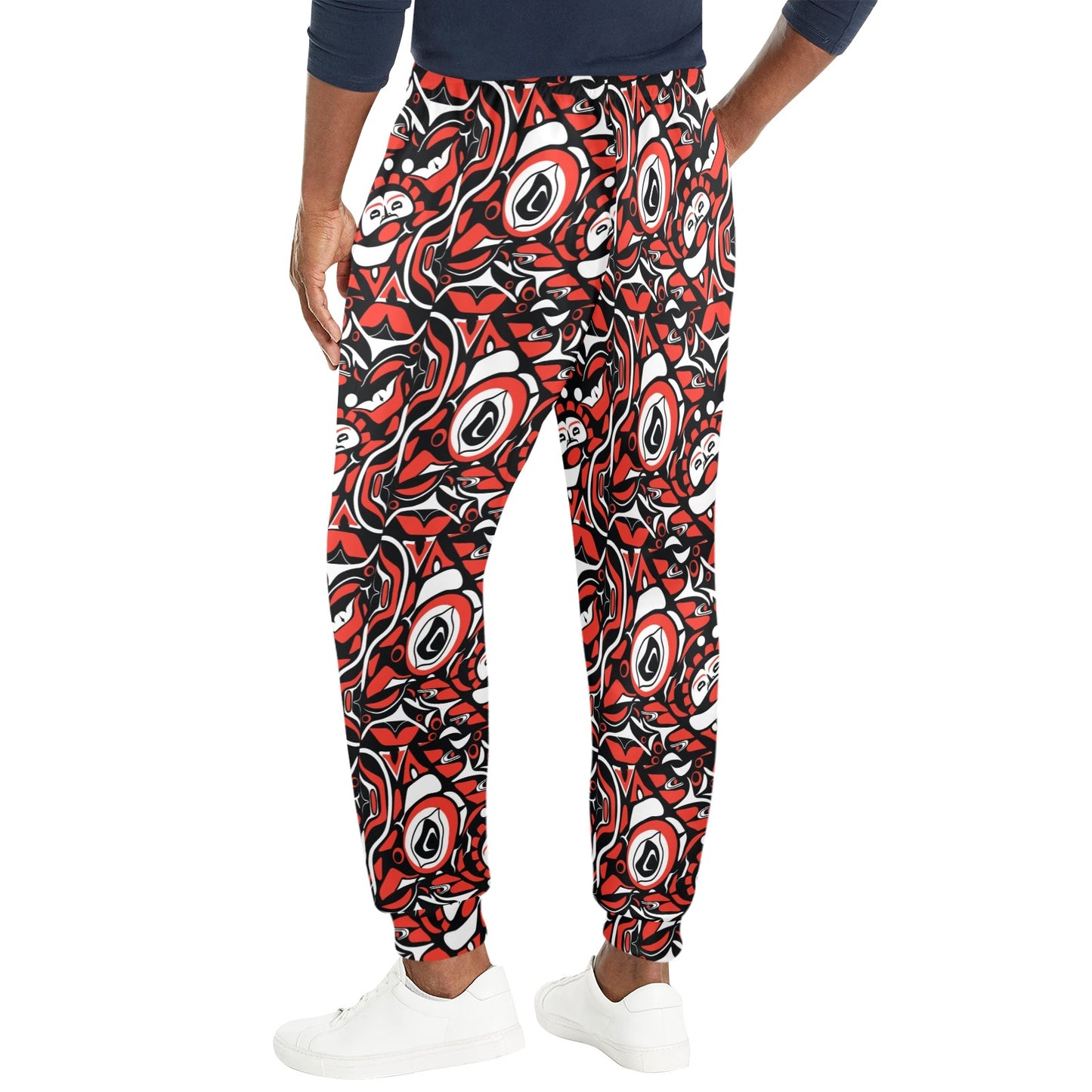 Native North American Themed Print Men's Casual Track Pants