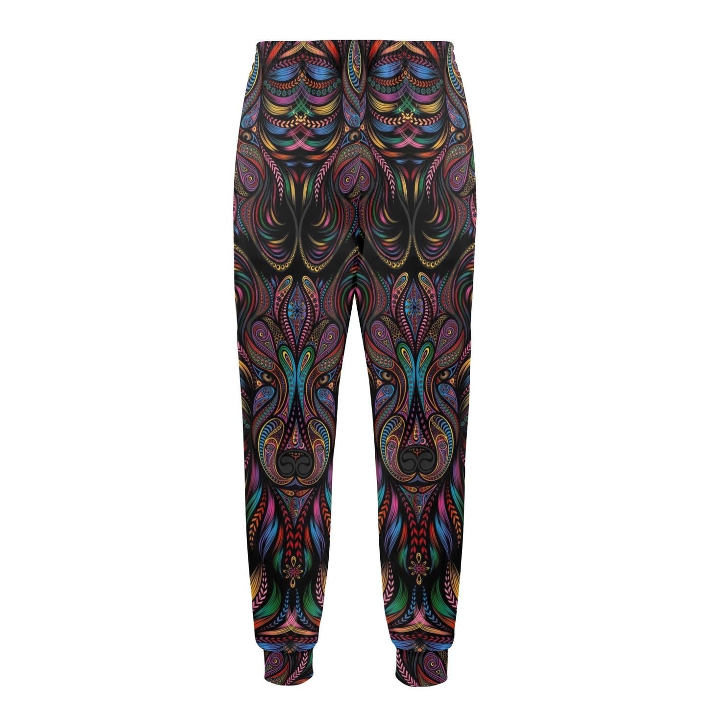 Colorful Art Wolf Men's Casual Track Pants