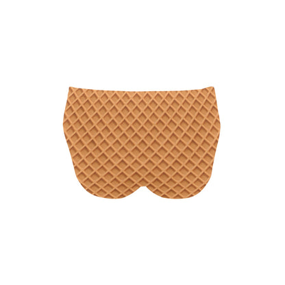 Waffle Texture Print Design LKS301 Men's Swimming Briefs