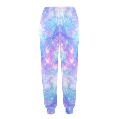 Galaxy Stardust Pastel Color Print Women's Casual Track Pants