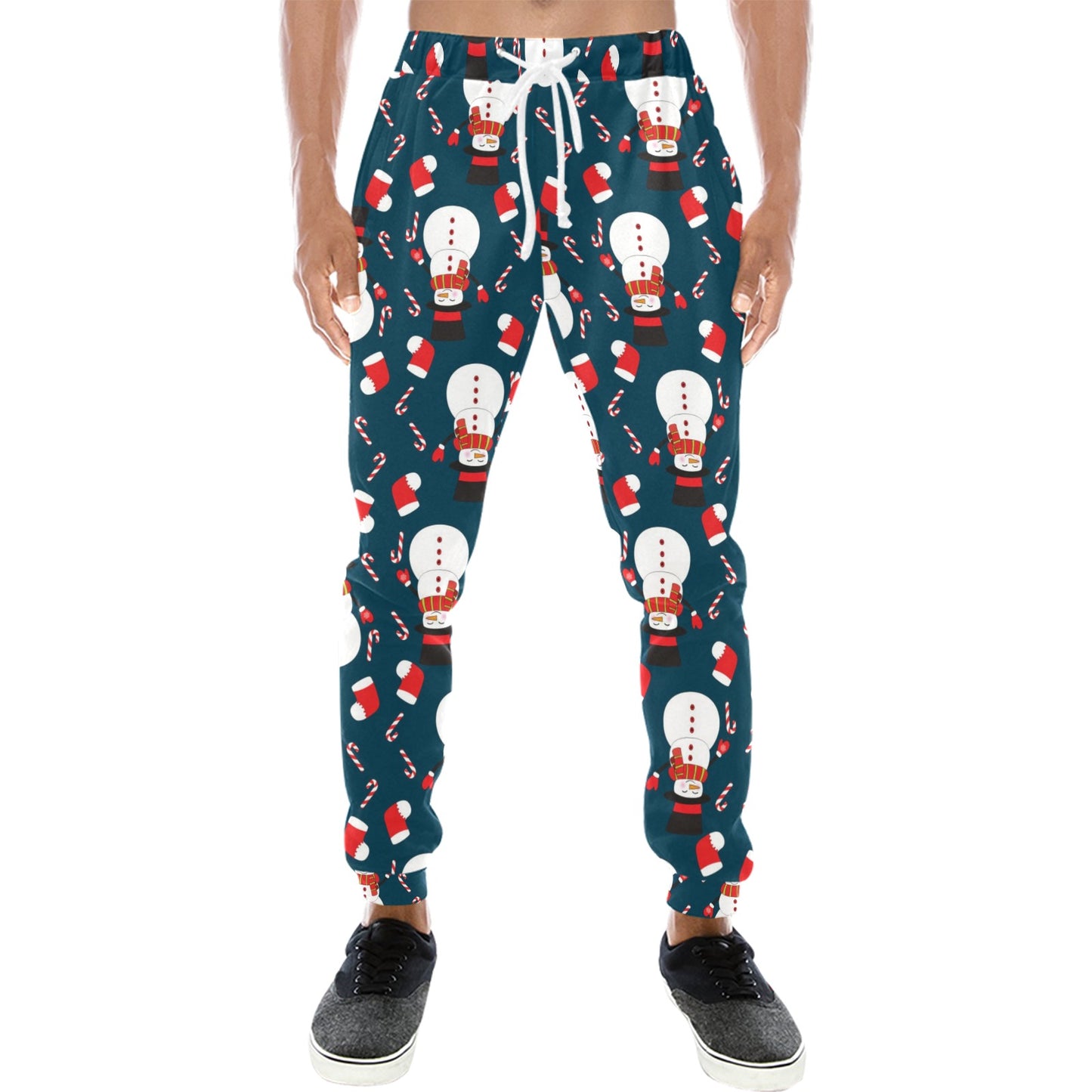 Snowman Print Design LKS301 Men's Sweatpants