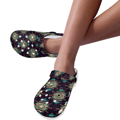 Navajo Geometric Style Print Pattern Unisex Clogs Shoes