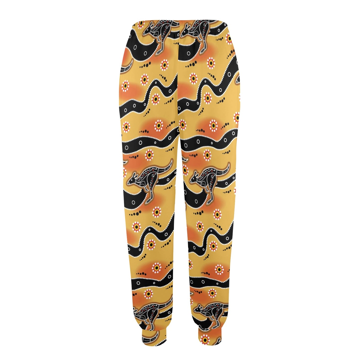 Kangaroos Aboriginal Pattern Print Design 06 Women's Casual Track Pants