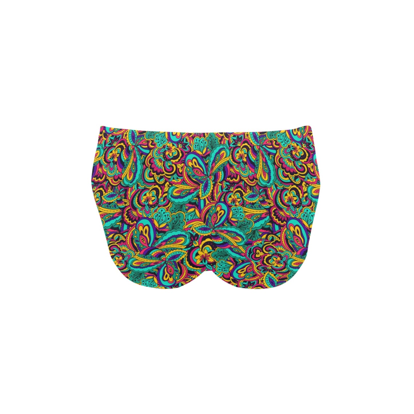 Psychedelic Trippy Floral Design Men's Swimming Briefs