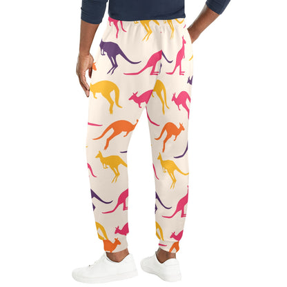 Kangaroos Pattern Print Design 01 Men's Casual Track Pants