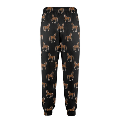 Horse Print Design LKS3010 Men's Casual Track Pants