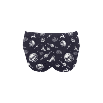 Space Astronaut Print Design LKS302 Men's Swimming Briefs
