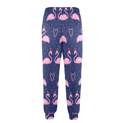 Flamingo Christmas Men's Casual Track Pants