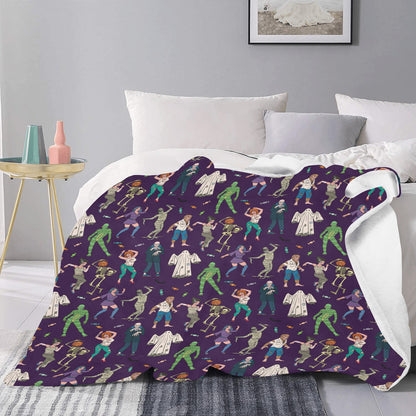 Creepy Zombie Print Design LKS302 Premium Blanket