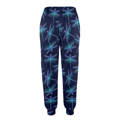 Dragonfly Hand Drawn Style Print Women's Casual Track Pants