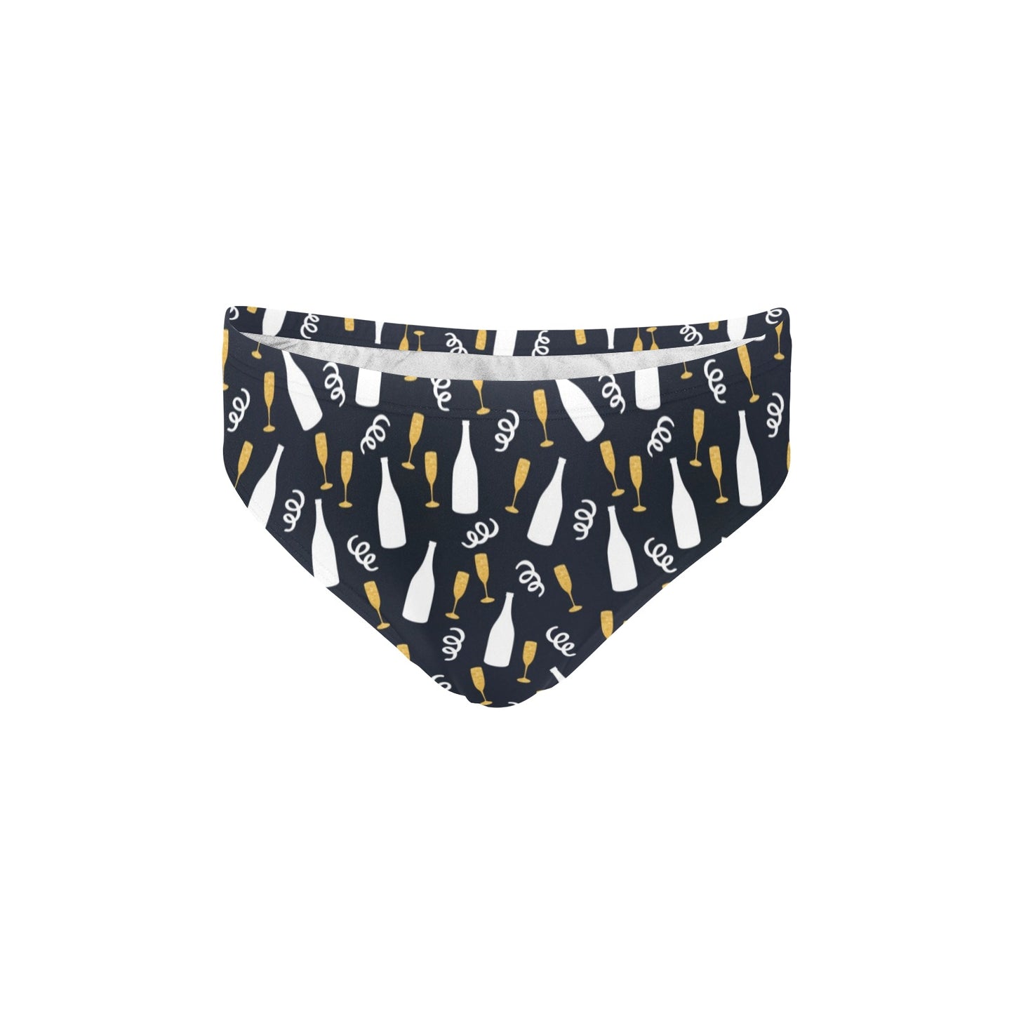 Champagne Pattern Print Design 01 Men's Swimming Briefs