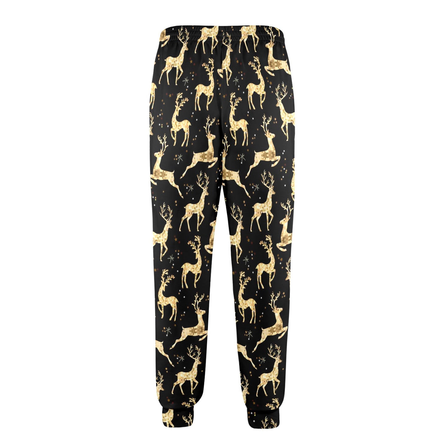 Deer Gold Pattern Men's Casual Track Pants